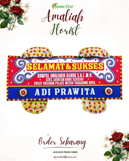 Papan Bunga Ucapan Selamat Puncak
